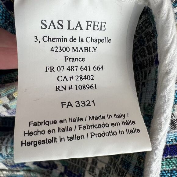 La Fee Maraboutee Size US M EU 38 Jacket 3/4 Sleeve Southwestern Woven Boxy - Picture 8 of 8